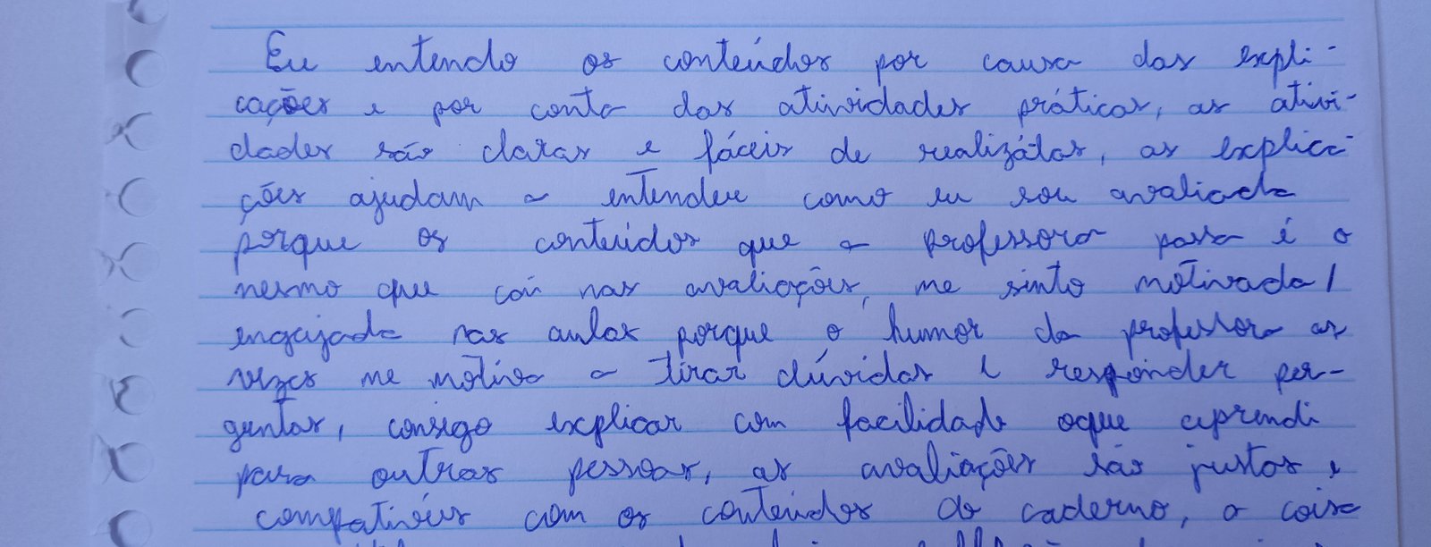 Print da resposta original do aluno